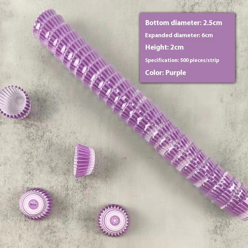 

500 шт. Одноразовые бумажные стаканчики для маффинов и кексов, вкладыши для кексов, коробка для маффинов для выпечки, бумажные стаканчики, поднос для вечеринки, инструменты для украшения торта фиолетовый