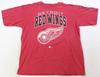 Seltenes Vintage STARTER Detroit Red Wings NHL Hockey Grafik T 90er USA Rot L Unisex Shirt Baumwolle Oversize Große Größe