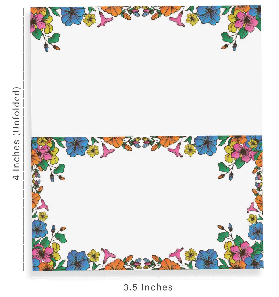 Inkdotpot Pacote com 24, cartões de mesa de tenda impressos para configuração de mesa para casamento, cartões de acompanhante com nome de casamento