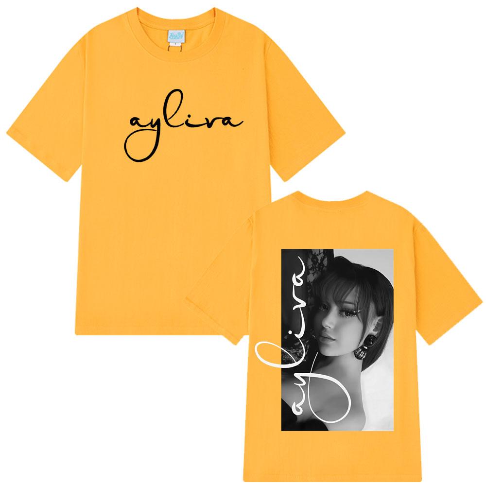 Die Ayliva Tour Hot Sale 2025 T Shirt Men Women Vintage Fashion T Shirts Short-sleeved Casual Cotton Aesthetic Trendy T-shirts