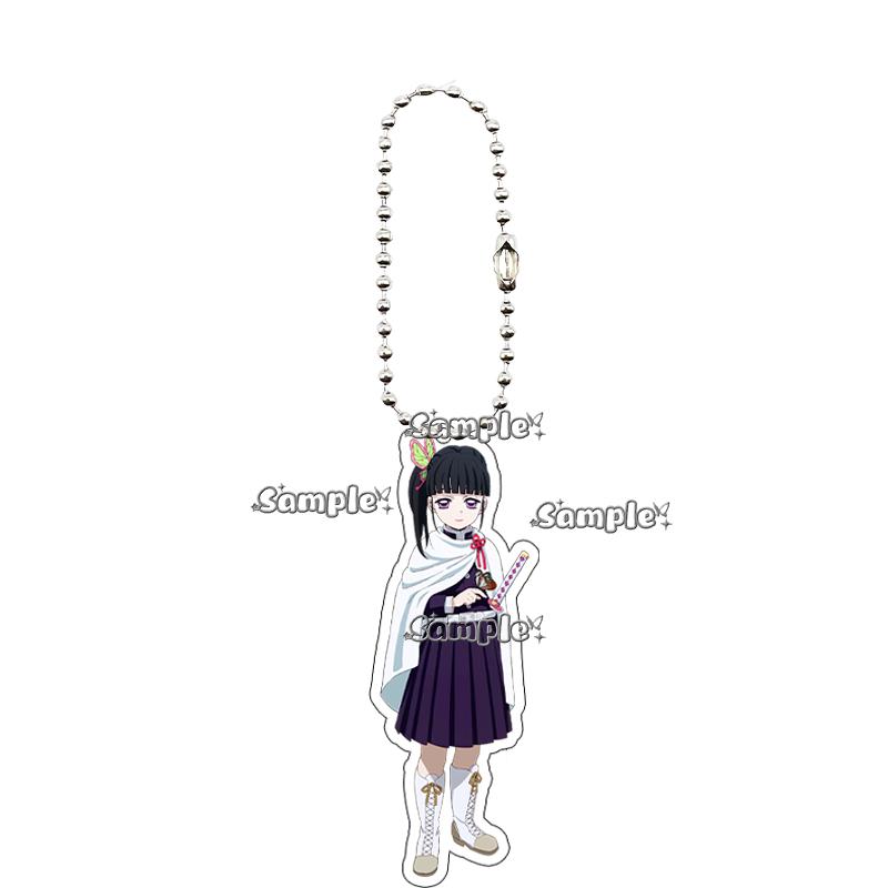 

Cartoon Cute Diy Tsuyuri Kanawo Kochou Shinobu Homemade Peripheral Acrylic Keychain Pendant Decoration Gifts for Friends Toys about 5cm