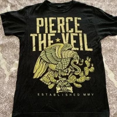 Collezione Pierce The Veil Band Fondata Nera Tutte le Taglie Maglietta