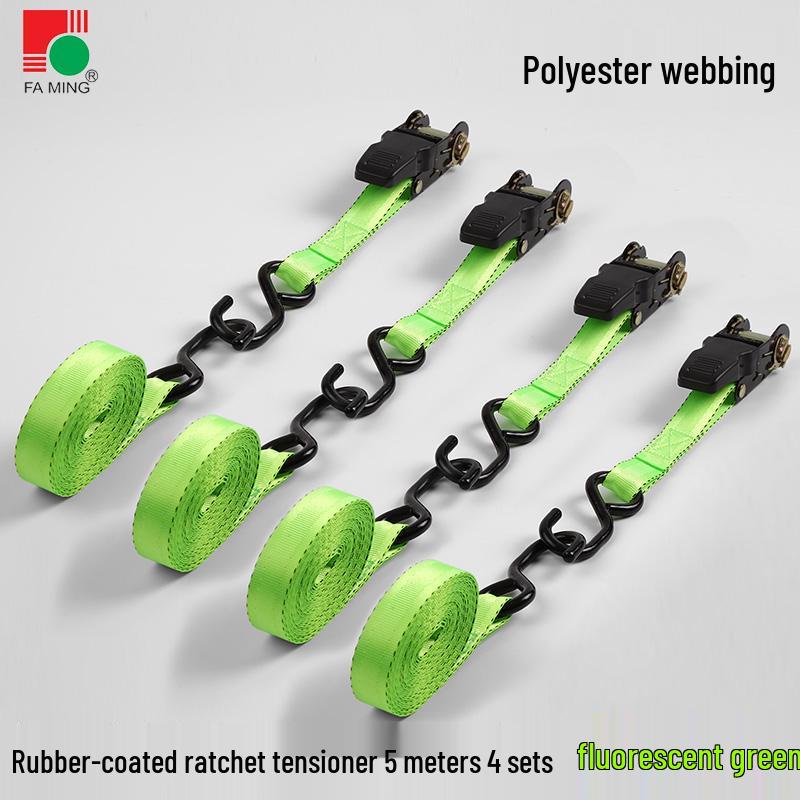 25mm Polyester Self-Driving Off-Road Luggage Ratchet Tie-Down Straps