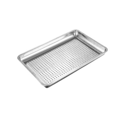 Kang Zhi You 201 Stainless Steel Perforated Steamer Tray
