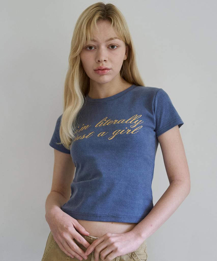 5OML Pigment Logo Short Sleeve T-Shirt (Blue)