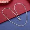925 Sterling Silver Fashion Square Necklace - Banquet Gift Jewelry