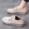 Fashion Designer Women Casual Shoes Leather Slip On Flat Shoes Women Loafers Moccasins Luxury Brand Sneakers for Women Plus Size 35-42