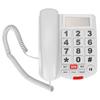 Téléphone filaire à grosses touches LD‑265CID, composition à une touche, mains libres, identification de l'appelant, pour personnes malentendantes