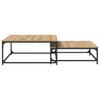 Coffee Table Set 2 pcs Artisan Oak Wood Composite