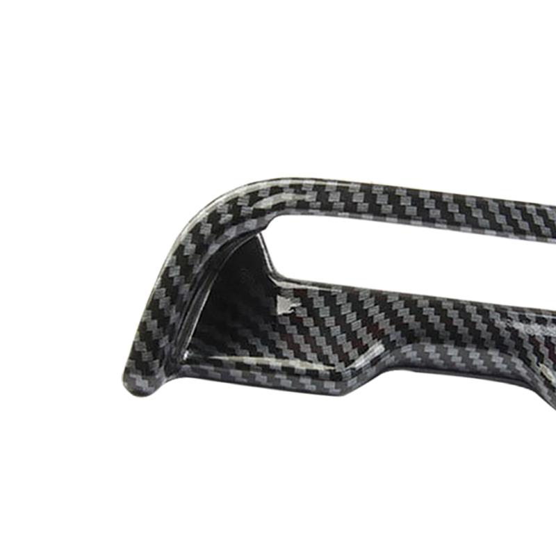 Carbon Fiber look Car Center Armrest Box Switch Button Trim Cover For Dodge Charger 2016 2017 2018