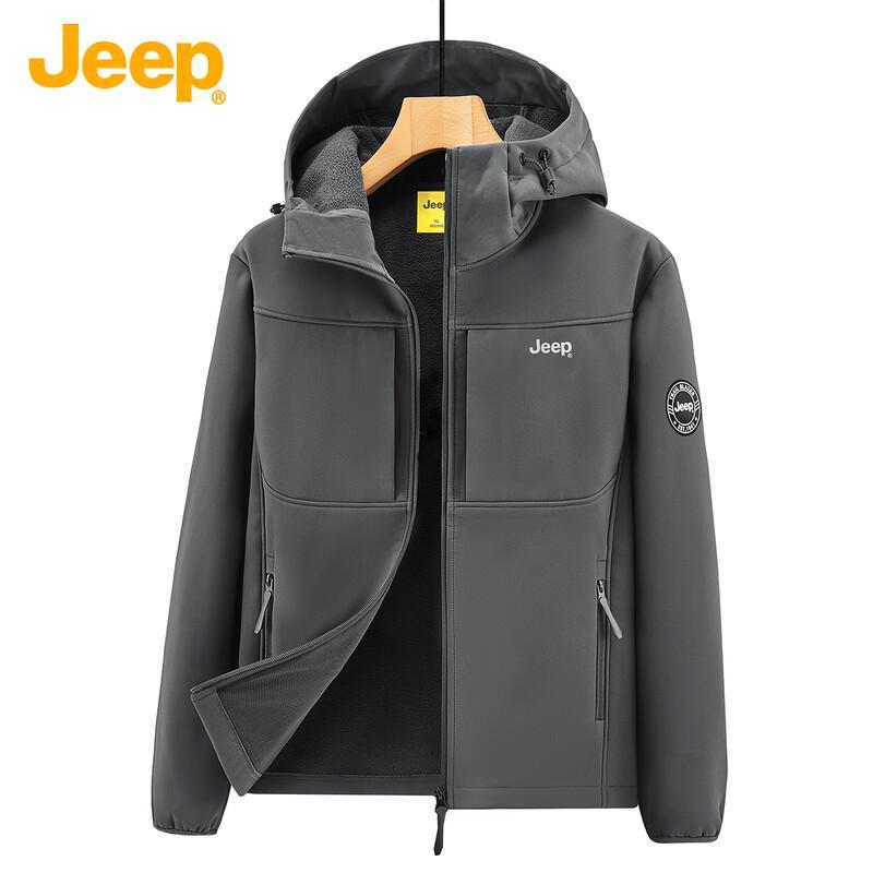 Jeep Men s Outdoor Soft Shell Fleece Jacket XL