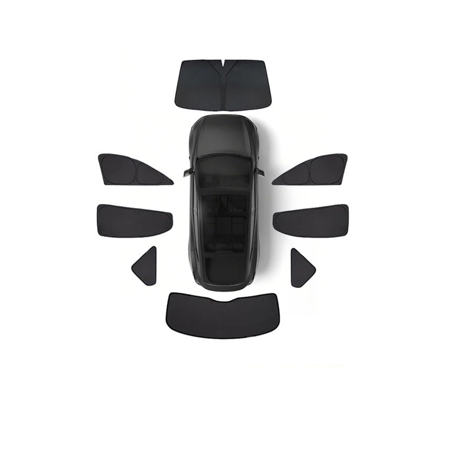 

Sunshade for Tesla Model Y Juniper 2025 Front Rear Side Window Sunshade Windshield Sun One size чорний