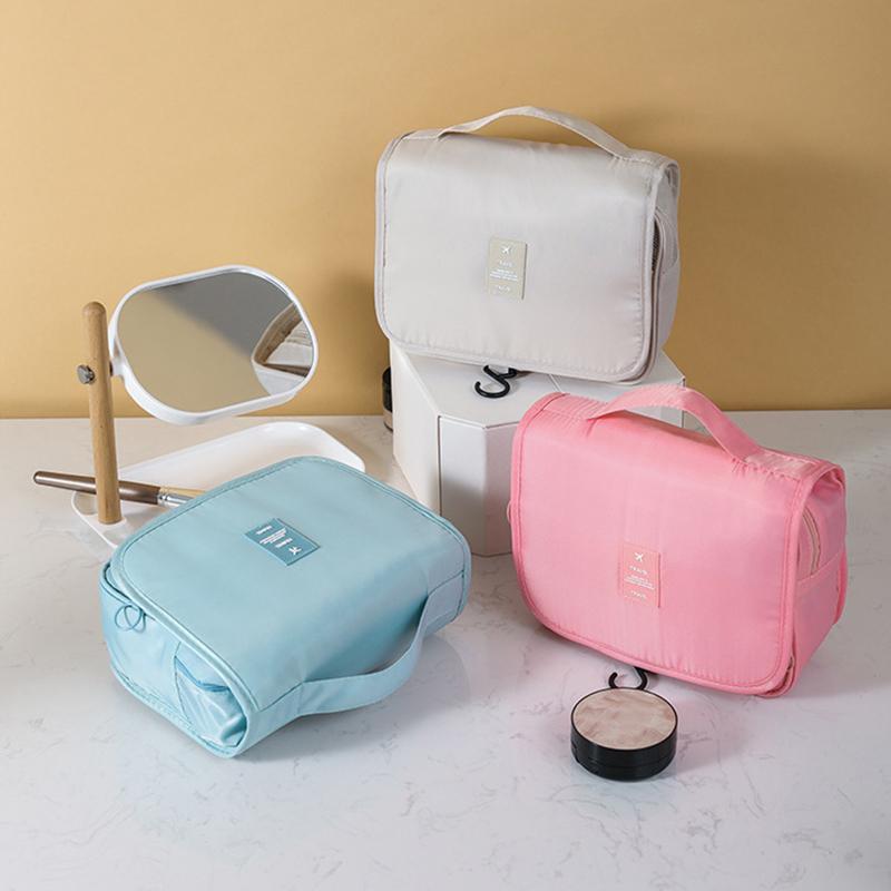 Portable Hook Toilet Bag Multi Functional Travel Waterproof Wear Resistant Multi Layer Storage Large Capacity Makeup Bag