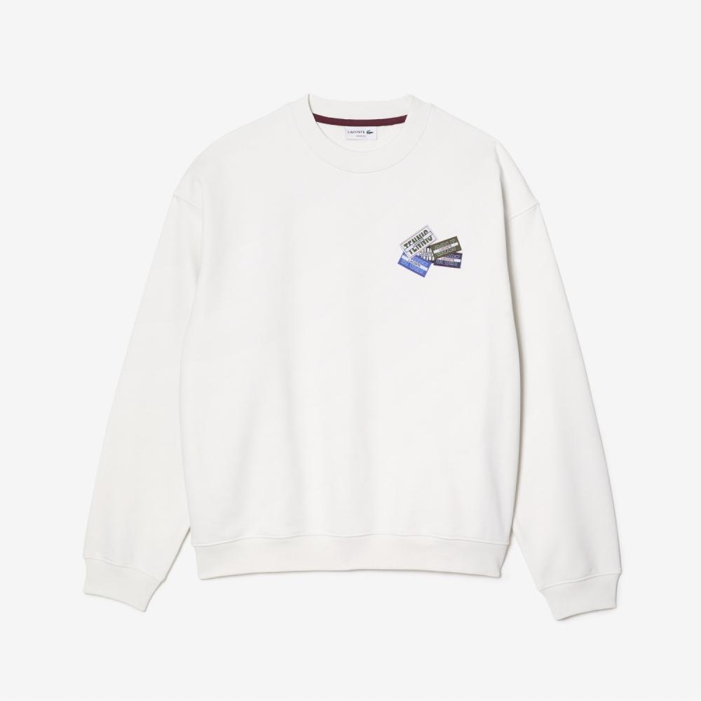 

LACOSTE Мужская футболка с круглым вырезом и бейджем SH2060 53N 70V