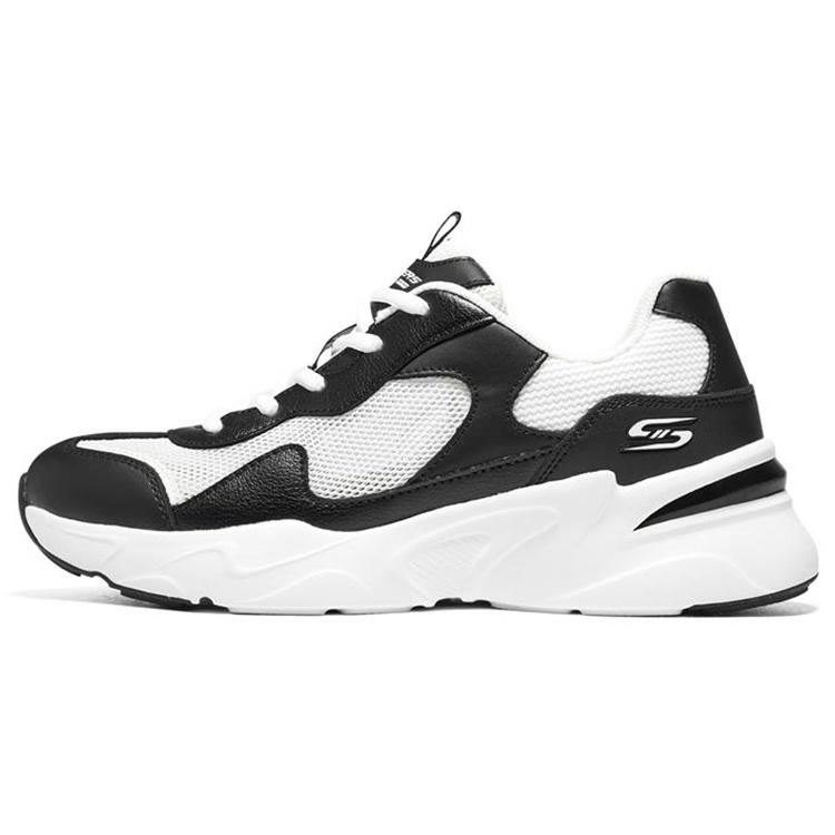 (WMNS) Skechers Bobs Bamina White Black Women s 117358-BKW EU 36