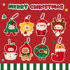 Cartoon Christmas Plush Doll Pendant Keychain Fluffy Cute Creative Soft Stuffed Doll Backpack Pendant Decorative Accessories
