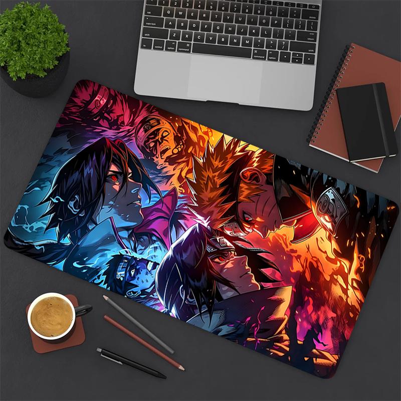1Pc Powerful Anime Characters Gaming Mouse Pad Keyboard Desk Mat Non-slip Rubber Lock Edge Waterproof Computer Mousepad for Office Home Decor S1146