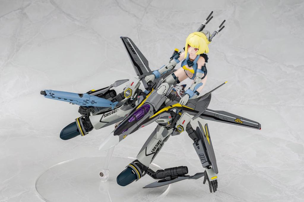 Aoshima Bunka Kyozai VFG Macross F Super Messiah Approximately 155mm Plastic Model Kit VF-25S MC-18 (Airplane), Tall, Pre-Colored