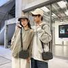 Borsa a tracolla messenger rigida a righe