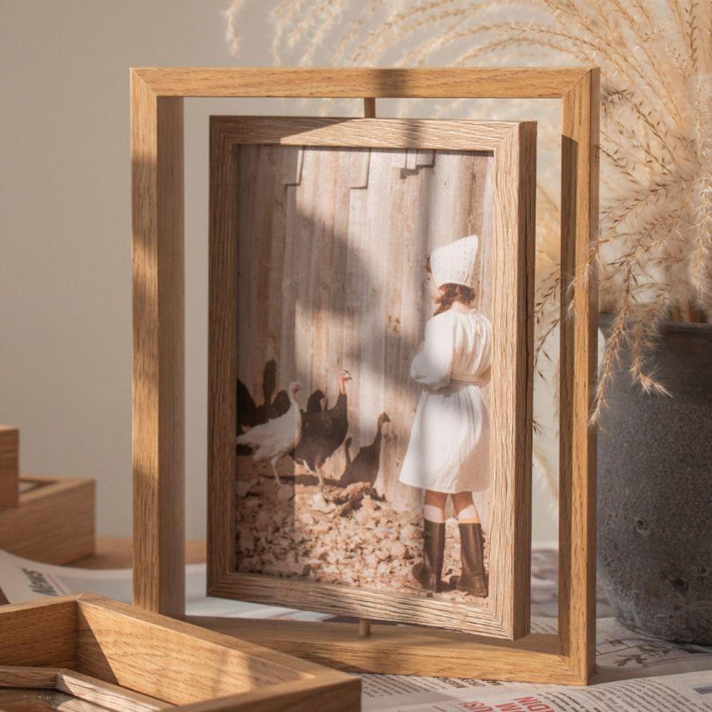 6/7/8 Inch Photo Frame Stand Resin DIY Display Frame Crafts Hollow Picture Frame  Living Room