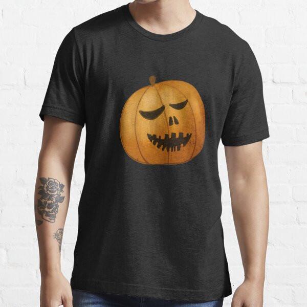 Vintage Halloween Design Evil Laughing Pumpkin Tees Black Size S To 5XL USA