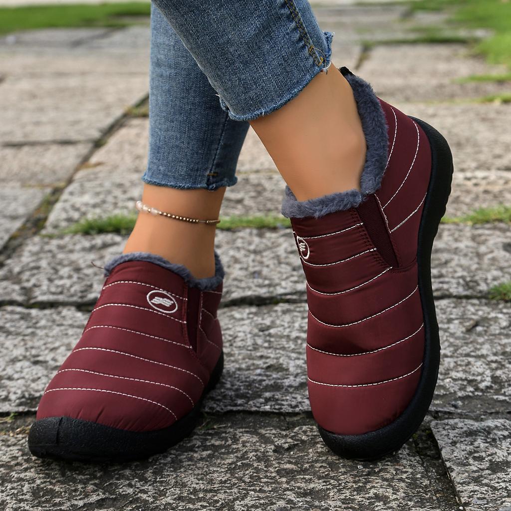 Winter ankle boots for men and women, outdoor snow boots, comfortable and warm, waterproof cotton boots,