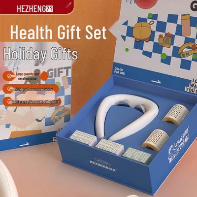 HEZHENG Neck Massager Gift Box with Hot Compress CN Plug (adapter Included)