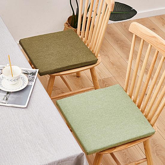 Chair Cushion Tie Fixed Breathable Cotton Linen Living Room Comfortable Seat Butt