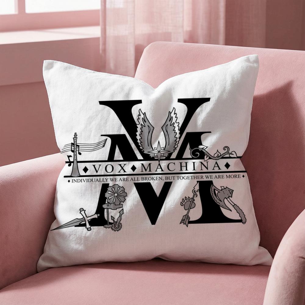 The Legend V-vox Machina Cushion Cover Multi-Scene Pillow Cover for Home & Car - Reversible, Soft & Durable for Daily Use