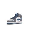 Air Jordan 1 Mid GS Cement True Blue Dětské tenisky Šedá Cementově šedá Bílá DQ8423-014