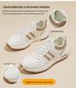 Women's Versatile Leather Sneakers - 2024 Autumn, Thick-Soled, Non-Slip, Lightweight Popular Style, Forrest Gump Shoes 5115