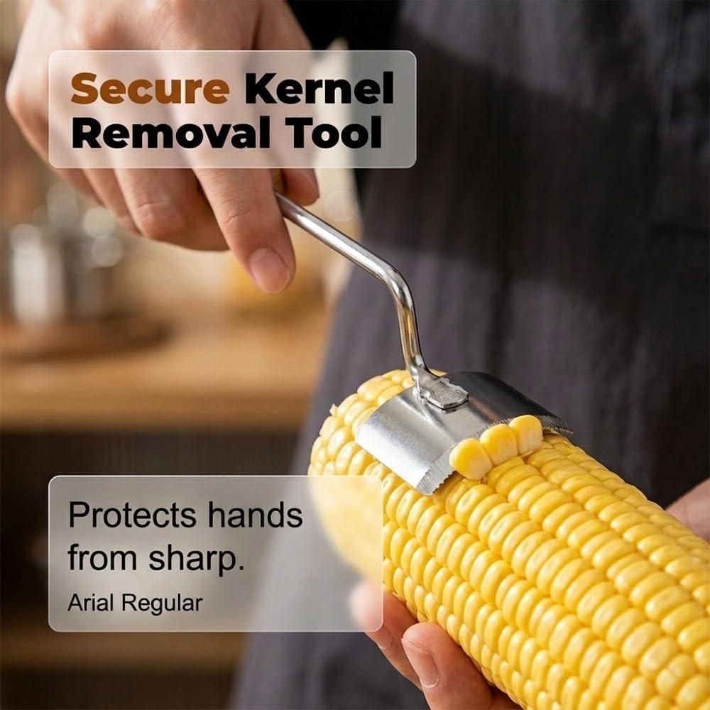 Corn Peeler, Professional Corn Peeler For Corn On The Cob, Ergonomic Curved Corn Cob Peeler Easy Clean Kitchen Gadget
