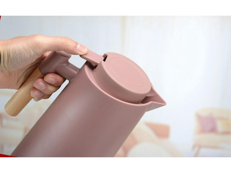 Cafetieră și termos din sticlă Nordic: Fierbător izolat de mare capacitate