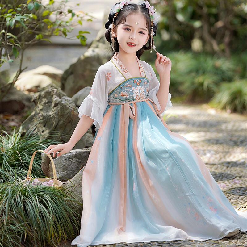 Girls' Summer Hanfu Dress