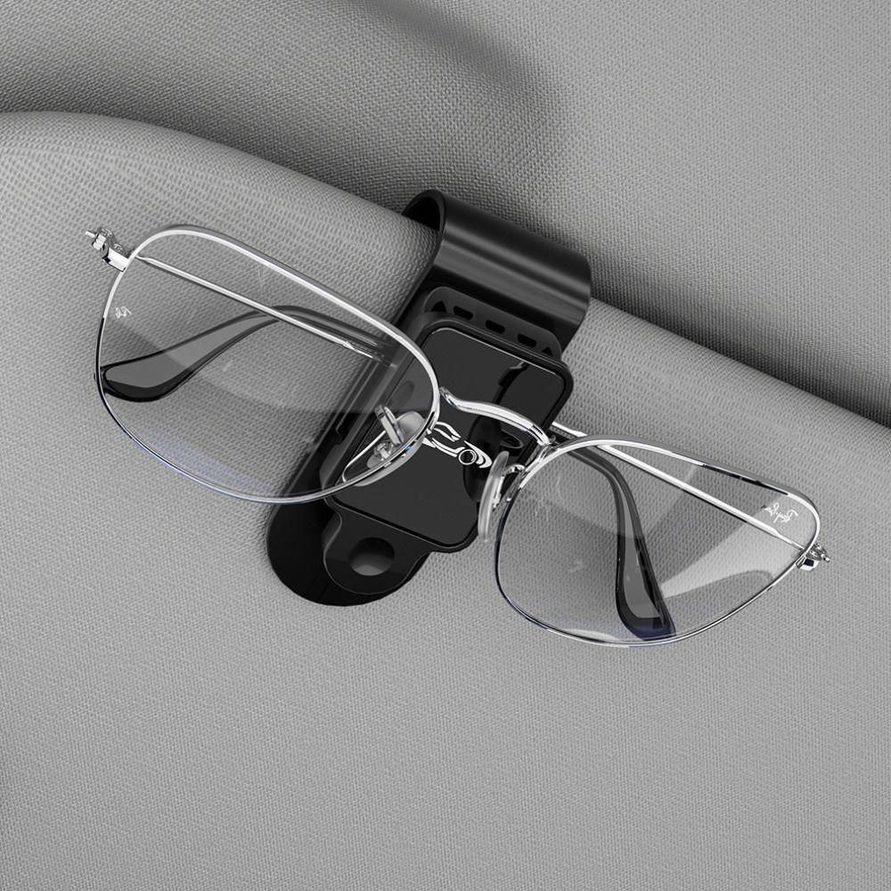 Stable Car Sunglasses Clip Shock-proof Card Ticket Holder Portable Car Sunglasses Holder Sun Visor