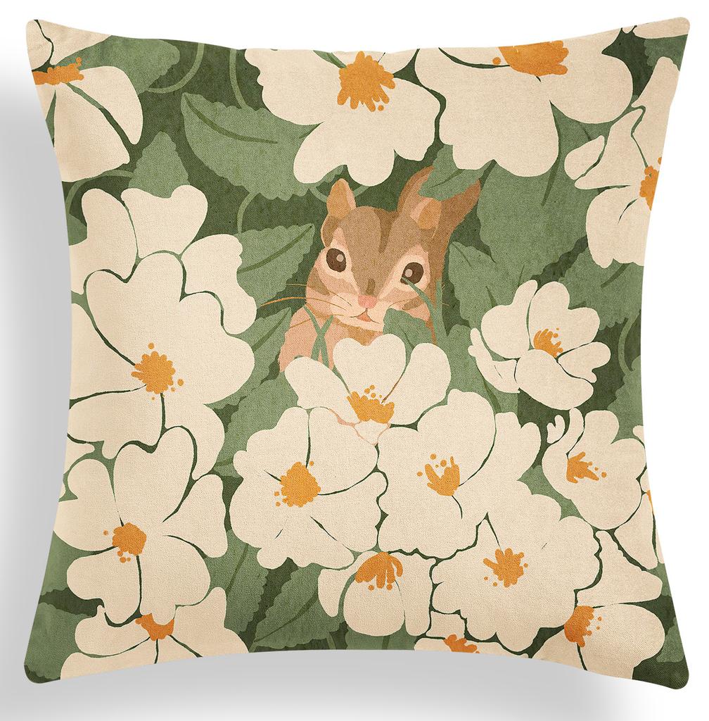 Nordic Geometric Green Pillow Cover Summer Plant Sofa Pillow Cover Cushion Cover Premium Durable Quality Useful