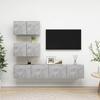 Vidaxl 4-Cz. TV Cabinet Set, Concrete Grey, Wood-Based Material