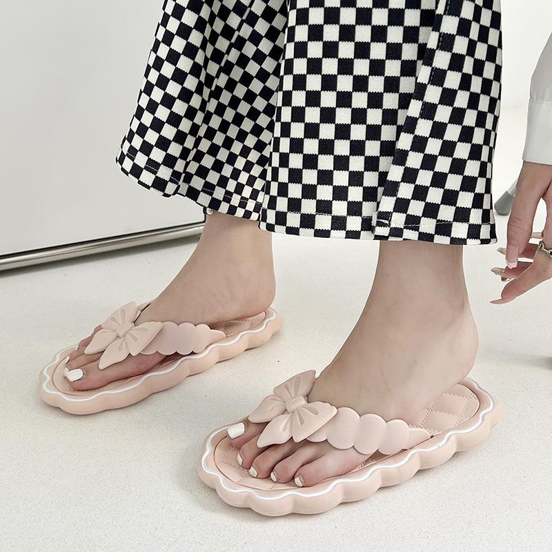 

Шлепанцы, Вьетнамки, Пляжные сандалии, Мягкая подошва, Женские плоские сандалии для верхней одежды 40-41 розовый