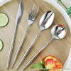 Ballet Hammer Pattern 304 Stainless Steel Western Cutlery Set: Knife, Fork, Spoon for Restaurant or Home Use