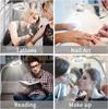 48 LED USB Book Light Clip Desk Lamp Reading Light with 3 Color Mode 10 Brightness Dimmer 360° Flexible Gooseneck Bed Night Lamp