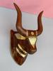 Handicrafted Wooden Bull Head Wall Decor | Indian Nandi Wall Hanging | Home Style Home Decor | Ethnic Wooden Wall Art | Unique Gift Decor