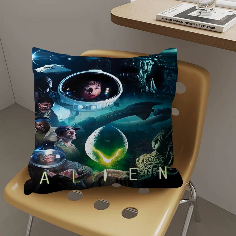 Classic Sci-Fi Alien Movie Office Cushion Pillowcase Car Cushion Cover45X45Cm Lumbar Pillowcase Sofa Pillowcover
