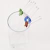4pcs Summer Vacation Glass Straw Milk Tea Juice Cocktail Straw with Brush High Borosilicate Glass Straw Set Bar Accessories