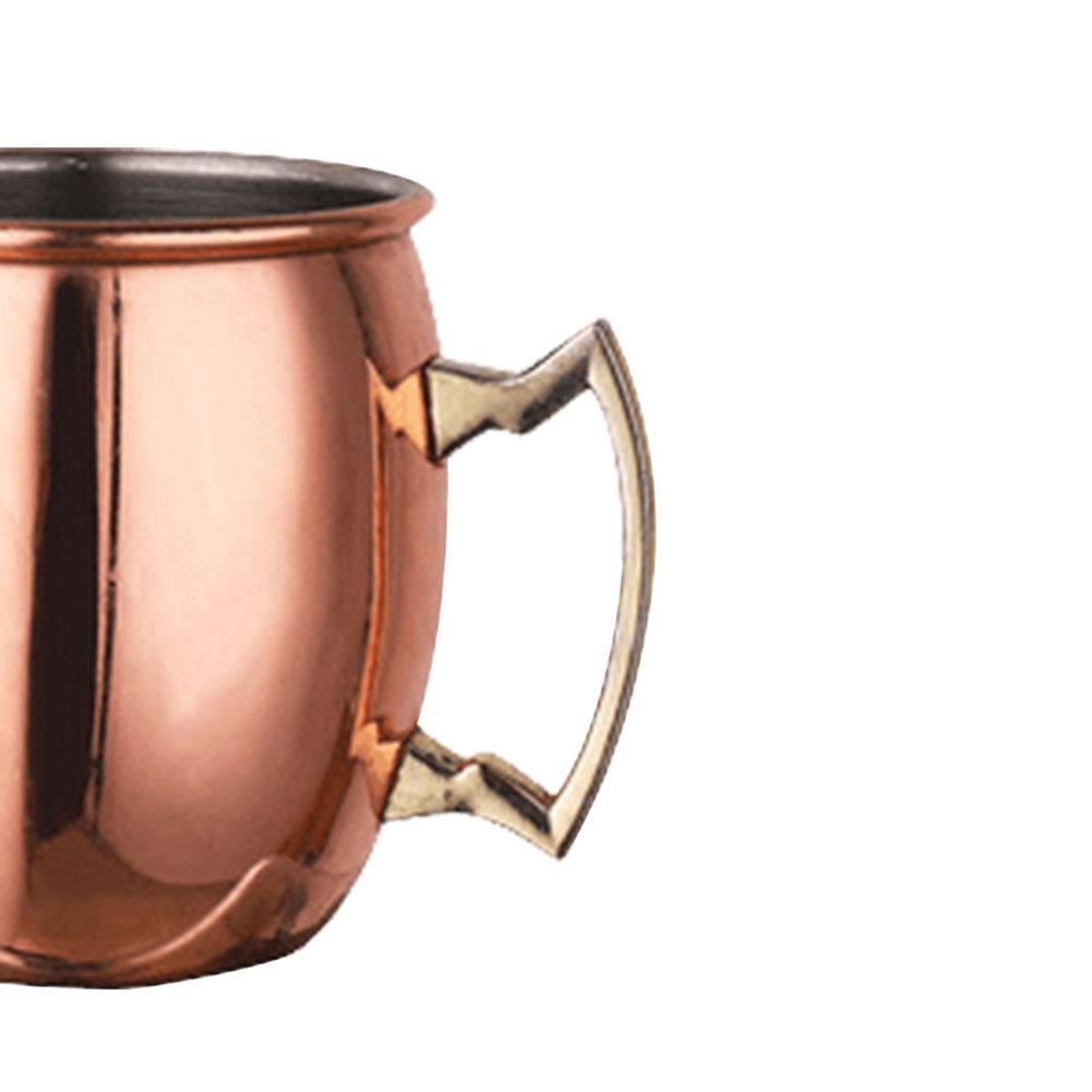Moscow Mule Mug with Handle Bar Drinkware Copper Plated Cocktail Mug for Cold Drinks Beer Wine Bars Parties Gifts