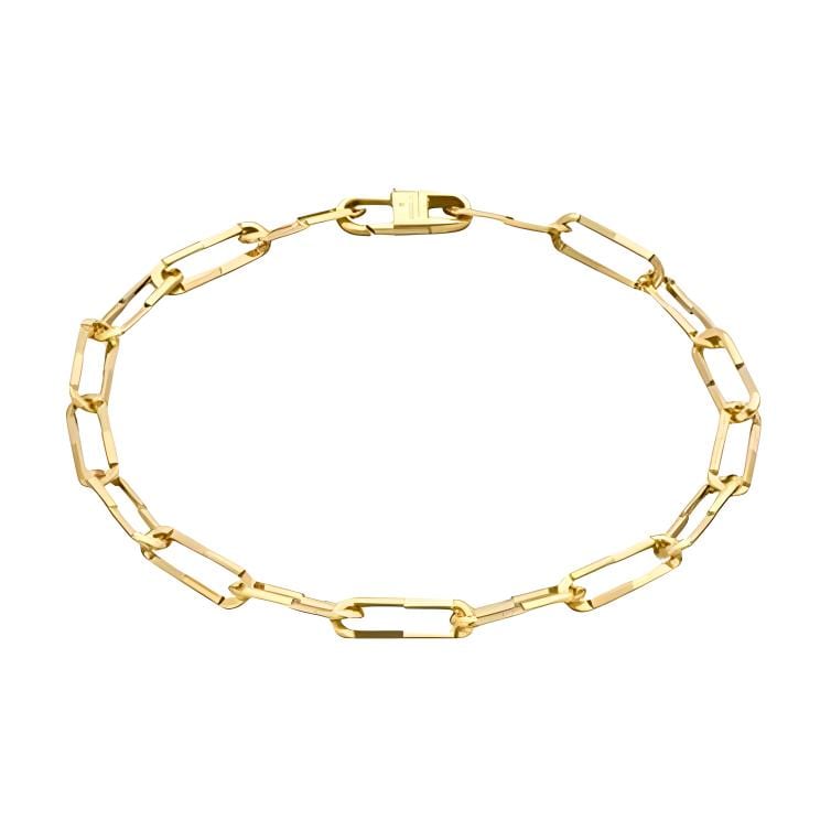 GUCCI 18kt Yellow Gold Xs Link To Love Chain Bracelet YBA744562002