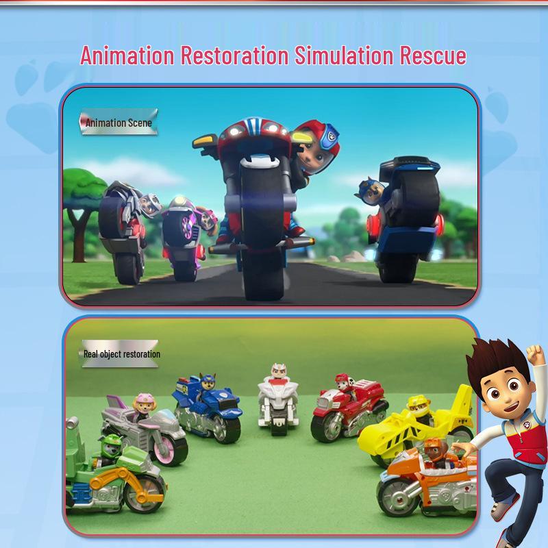 Paw Patrol Wild Cat Rescue Pull-Back Motorcycle Toy