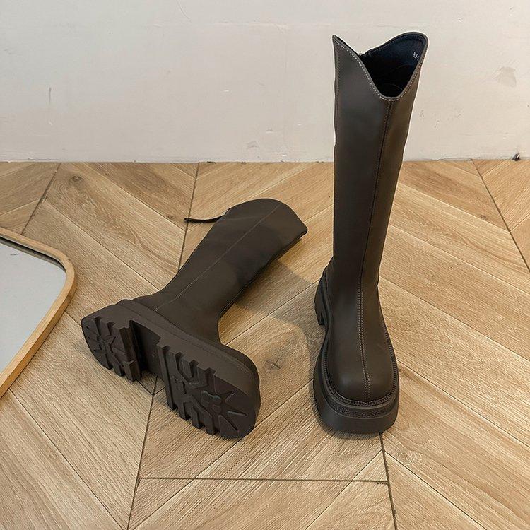 

Маленький человек, но ботфорты детские 2025 сапоги весенне-осенние одинарные сапоги и напольные сапоги высокие рыцарские сапоги 39 хаки