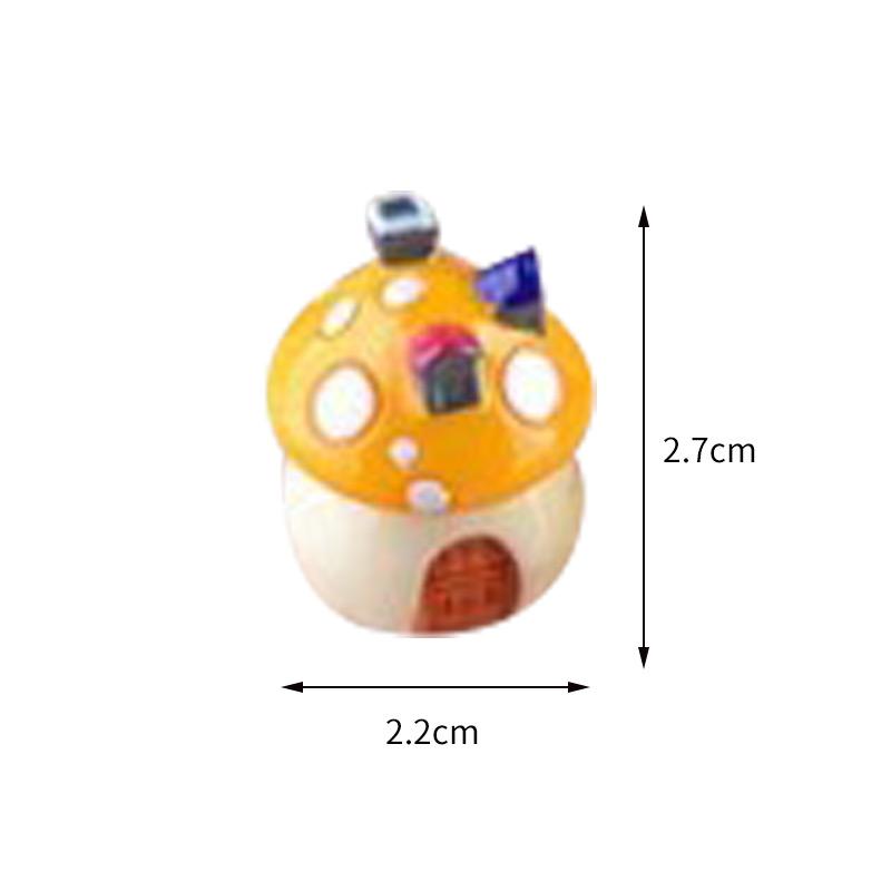 4 Rozmiary Dom Grzybowy Żywica Ozdoba Rękodzieło Ogrodu Wróżek Miniaturowy Mikro Gnom Terrarium Dom Śródziemnomorski Zamek 4 Kolory