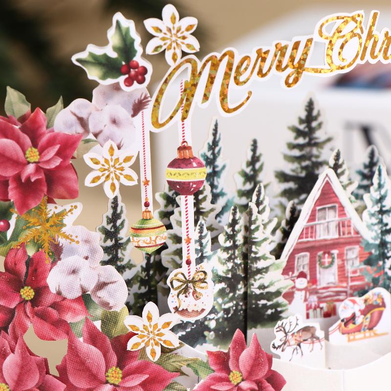 Christmas 3D Santa Claus Decorative Card | Perfect For Festive Occasions | Great Gift For Parents, Siblings, Teachers Classmates
