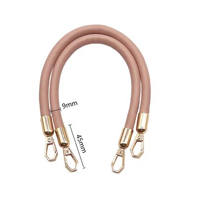 2 Stück Weiche Leder Schultertaschenriemen Kurze Taschenhenkel DIY Ersatz-Geldbörsenriemen Handtaschenriemen Taschenzubehör